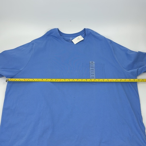 HB Men’s Big And Tall Basic Blue Tee Size 4XL NWT - Picture 8 of 9